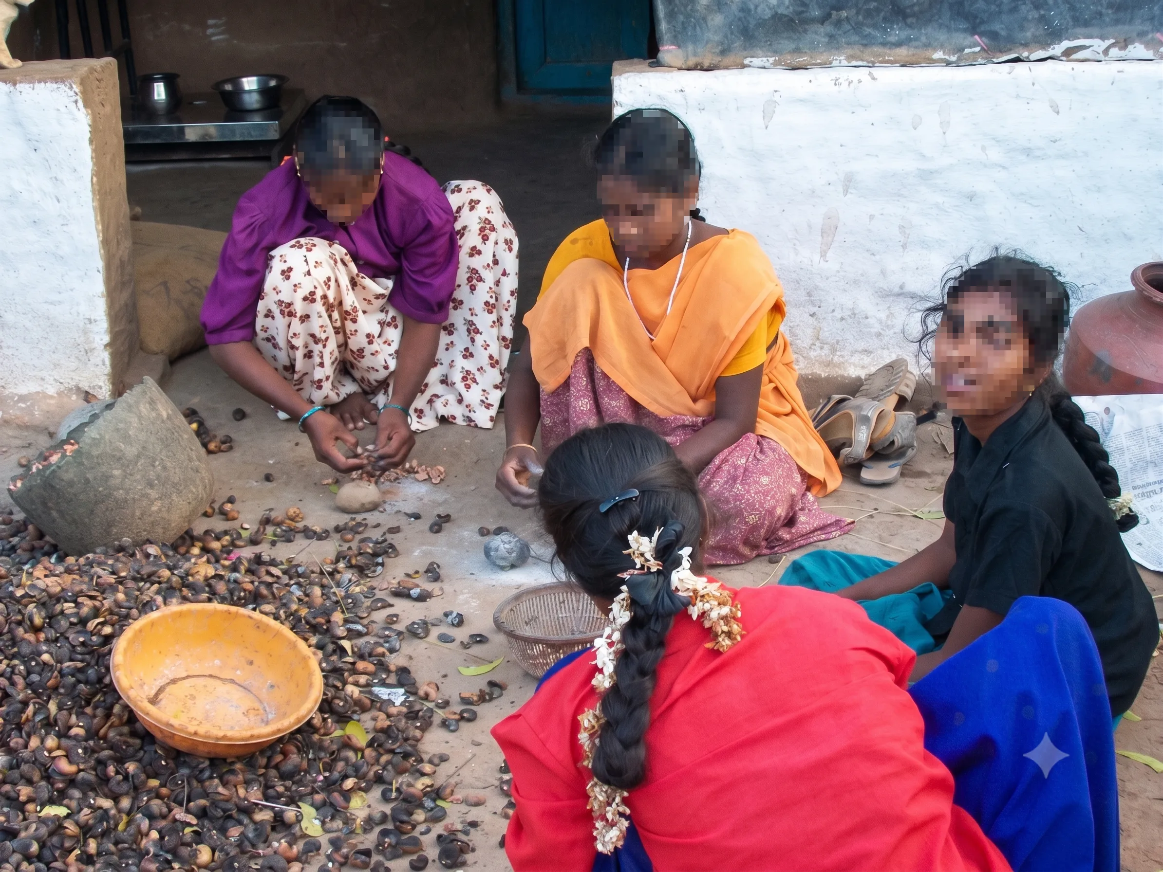 Cashew Shelling Workers